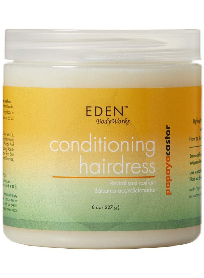 Papaya Castor Conditioning Hairdress ; 8 Oz ; Reduce Frizz Nourish Hair & Scalp Light Hold