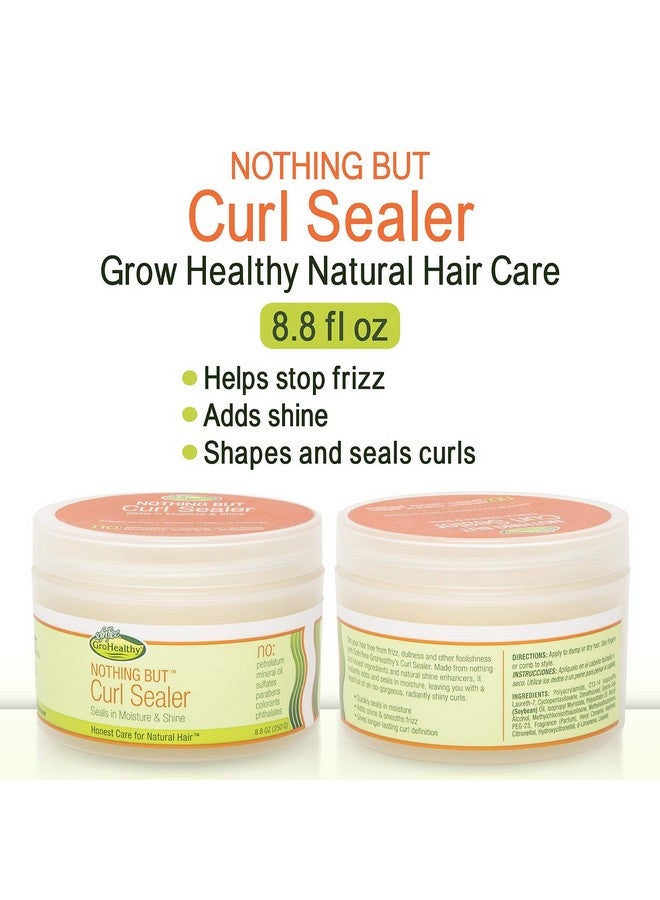 Curl Sealer Gentle Nonirritating Sulfatefree Sealer Moisturizes And Adds Shine For All Types Of Curly Healthy Natural Hair 8.8Oz Single