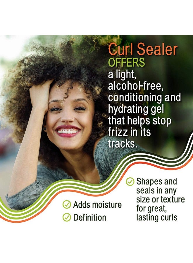 Curl Sealer Gentle Nonirritating Sulfatefree Sealer Moisturizes And Adds Shine For All Types Of Curly Healthy Natural Hair 8.8Oz Single