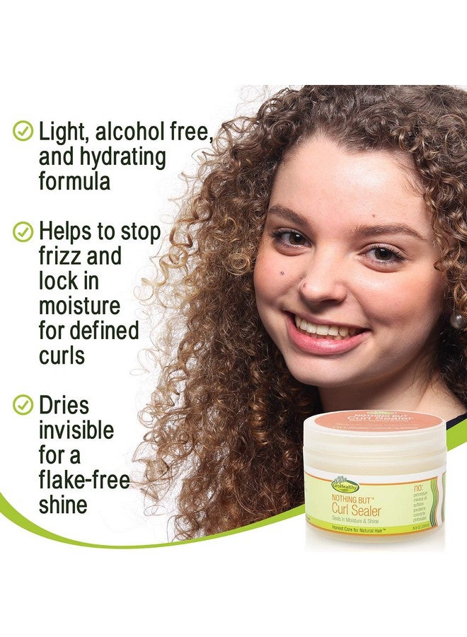Curl Sealer Gentle Nonirritating Sulfatefree Sealer Moisturizes And Adds Shine For All Types Of Curly Healthy Natural Hair 8.8Oz Single