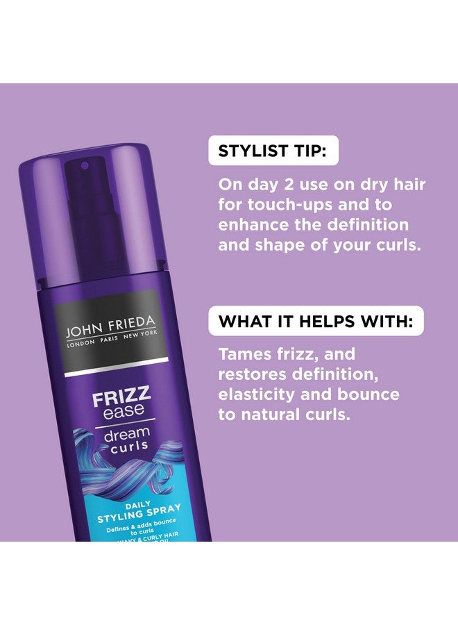 Anti Frizz Frizz Ease Dream Curls Daily Styling Spray For Curly Hair Magnesiumenriched Formula Revitalizes Natural Curls 6.7 Ounce