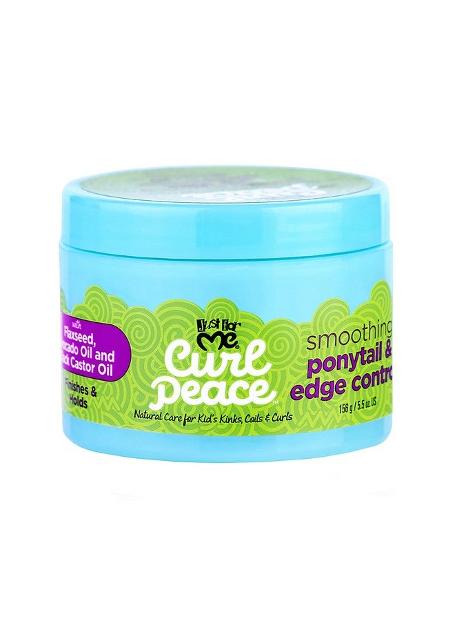 Curl Peace Smoothing Ponytail & Edge Control Finishes & Holds Contains Flaxseed Avocado Oil & Black Castor Oil 5 Oz