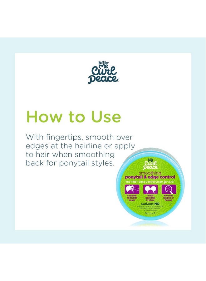 Curl Peace Smoothing Ponytail & Edge Control Finishes & Holds Contains Flaxseed Avocado Oil & Black Castor Oil 5 Oz
