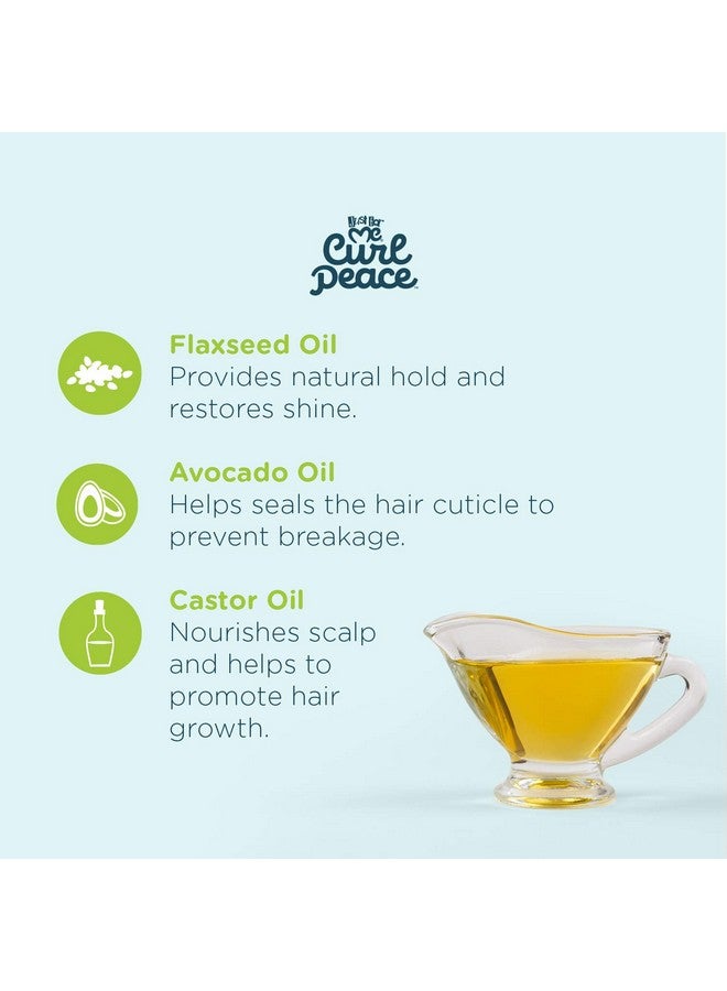 Curl Peace Smoothing Ponytail & Edge Control Finishes & Holds Contains Flaxseed Avocado Oil & Black Castor Oil 5 Oz