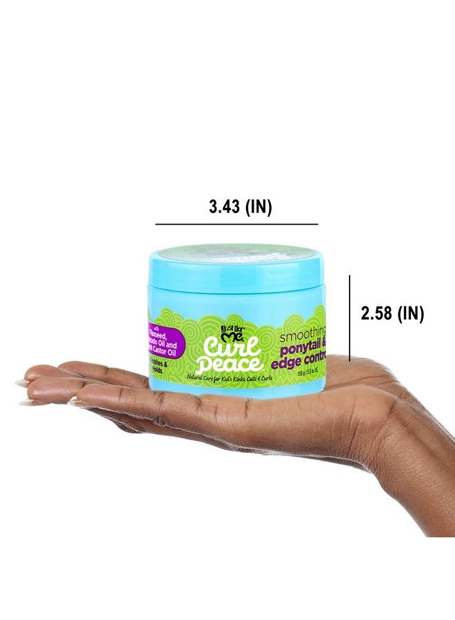 Curl Peace Smoothing Ponytail & Edge Control Finishes & Holds Contains Flaxseed Avocado Oil & Black Castor Oil 5 Oz