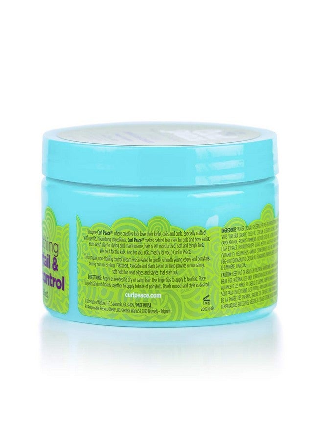 Curl Peace Smoothing Ponytail & Edge Control Finishes & Holds Contains Flaxseed Avocado Oil & Black Castor Oil 5 Oz