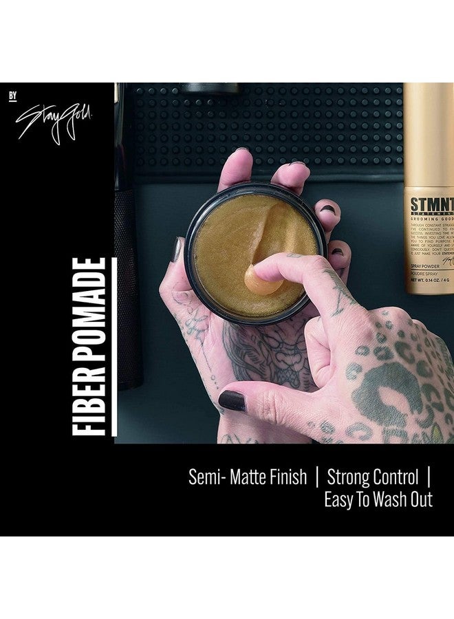 Grooming Goods Fiber Pomade 3.38 Oz ; Semimatte Finish ; Strong Control ; Easy To Wash Out