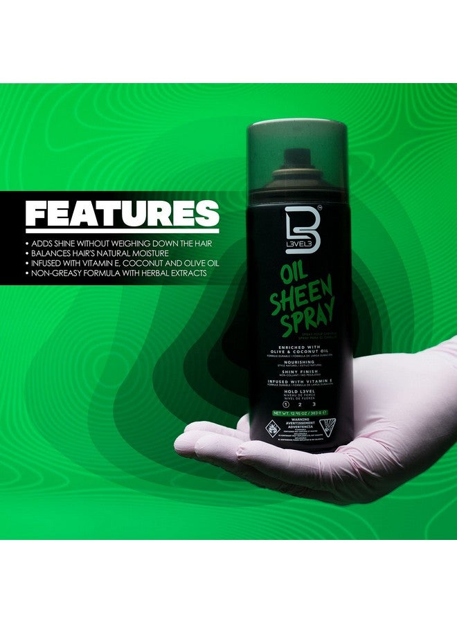 Level 3 Oil Sheen Spray Adds Shine To Hair After Styling Infused With Vitamin E Olive And Coconut Oil And Herbal Extracts Level Three Oil Shine Spray (Oil Sheen Spray)