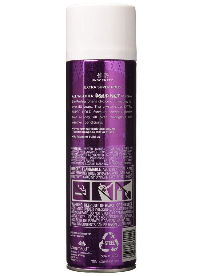 Extra Super Hold Professional Hair Spray Unscented 11 Oz