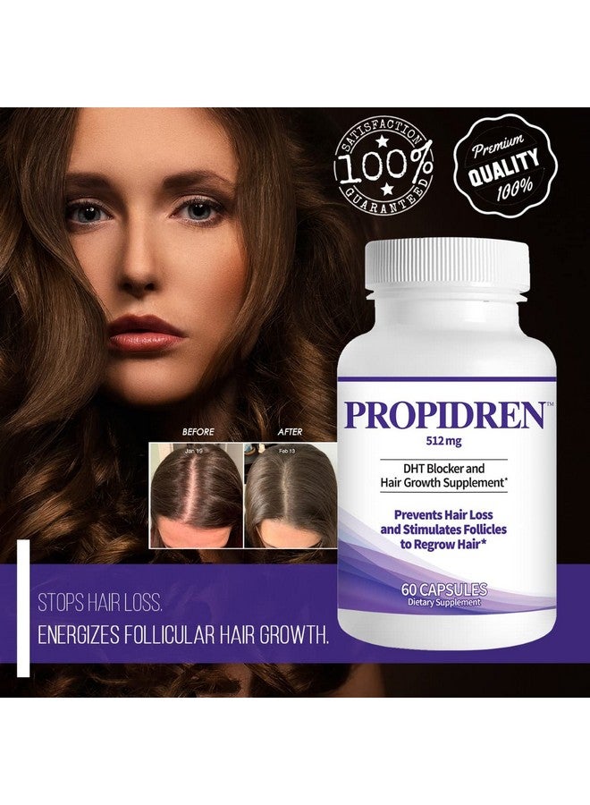 Propidren By Hairgenics Dht Blocker & Hair Growth Capsules To Prevent Hair Loss & Stimulate Hair Follicles To Stop Hair Loss & Regrow Hair. Proprietary Antihair Loss & Hair Regrowth Treatment.