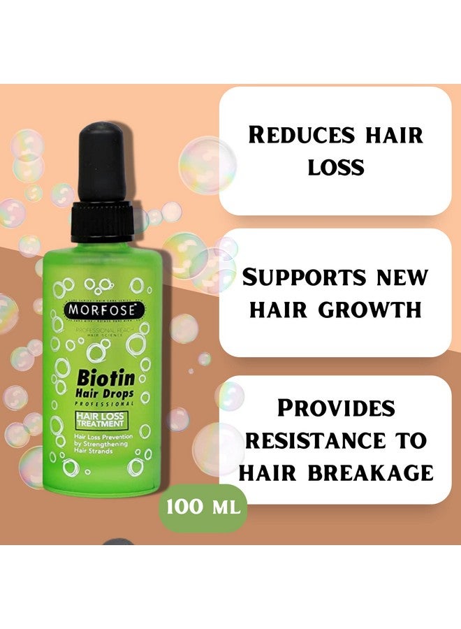 Biotin Hair Drop Nourishing Hair Care Solution For Promoting Growth Strengthening And Improving Texture Suitable For All Hair Types 3.38 Fl Oz