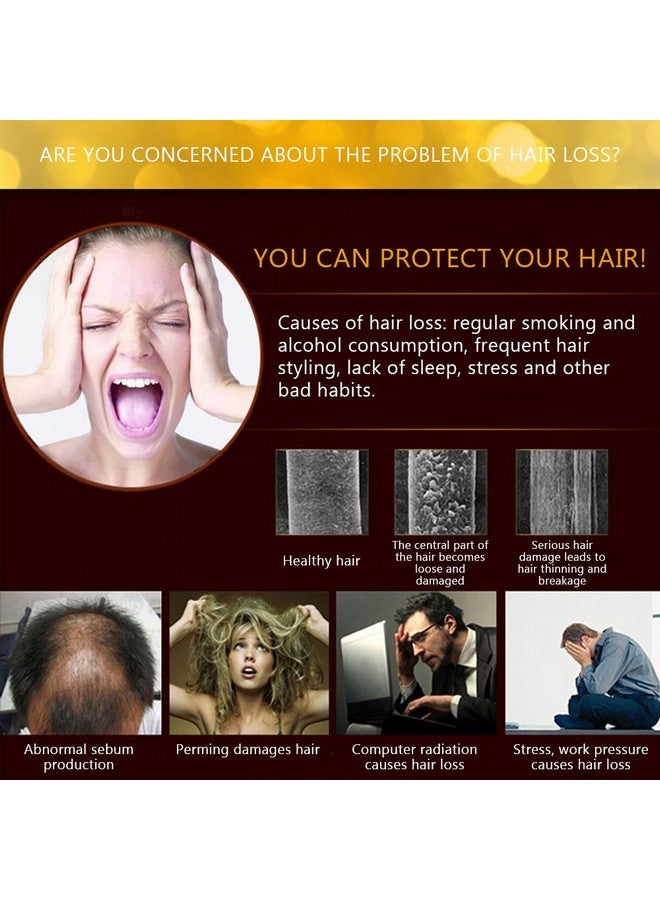 H Essence Hair Loss Stop Fast Hair Growth Products Regrow Scalp Treatments Ginger Genseng Raise Dense Hair Liquid For Damaged Hair Enhance Your Overall Hair Condition
