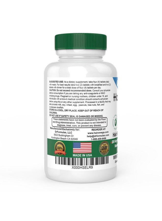 Hairomega 3In1 Hair Growth Vitamins With Dht Blocker Biotin For Women & Men ; Hair Skin And Nails Supplement For Hair Loss 120 Pills