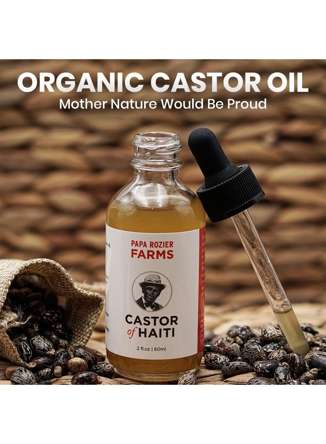 Organic Castor Oil How Mother Nature Would Want It 2Oz 100% Pure Cold Pressed Hexane Free For Hair Skin Eyelashes Eyebrows & Nails From