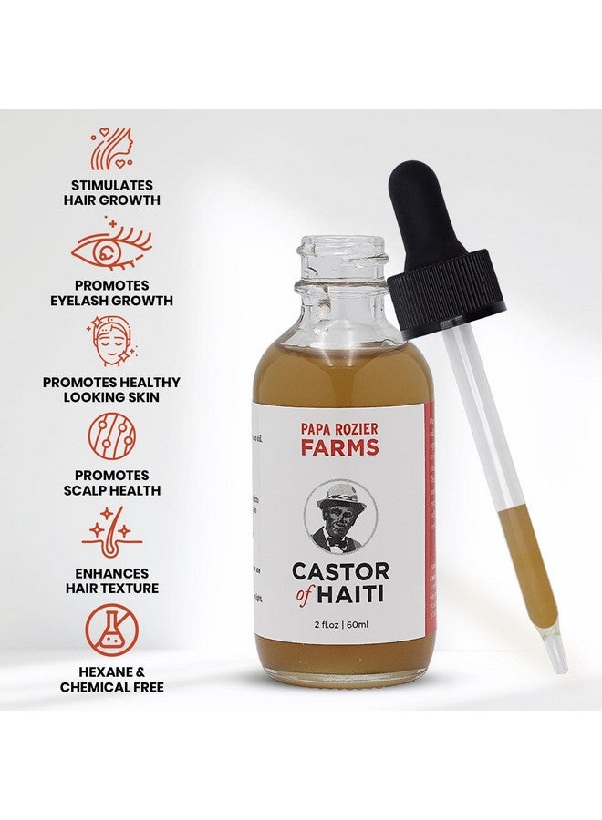 Organic Castor Oil How Mother Nature Would Want It 2Oz 100% Pure Cold Pressed Hexane Free For Hair Skin Eyelashes Eyebrows & Nails From