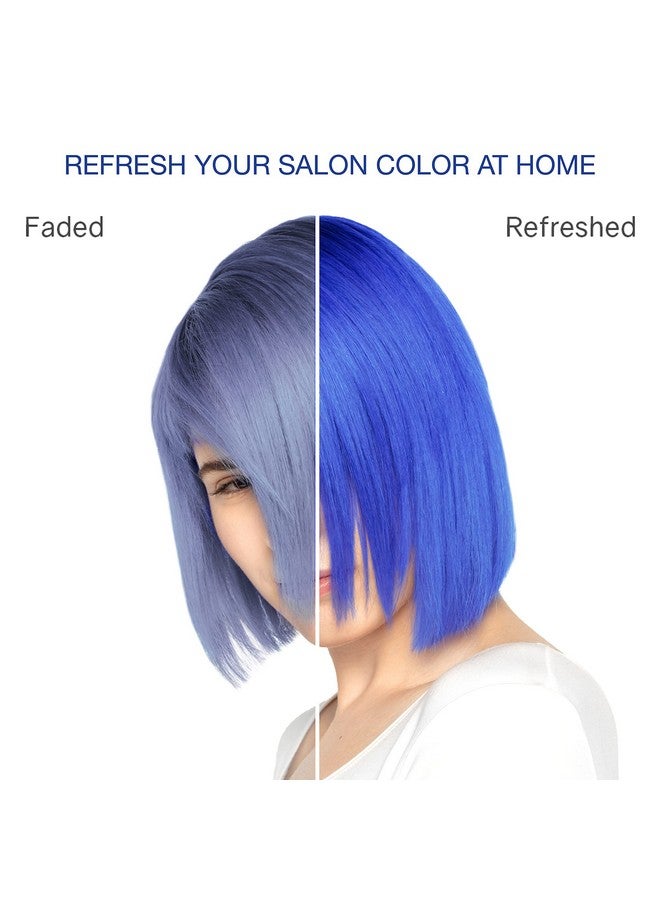 Viral Duo Color Depositing Colorwash Shampoo & Conditioner Set + Bondfix Bond Rebuilder Semi Permanent Hair Color Vegan Hair Dye Blue