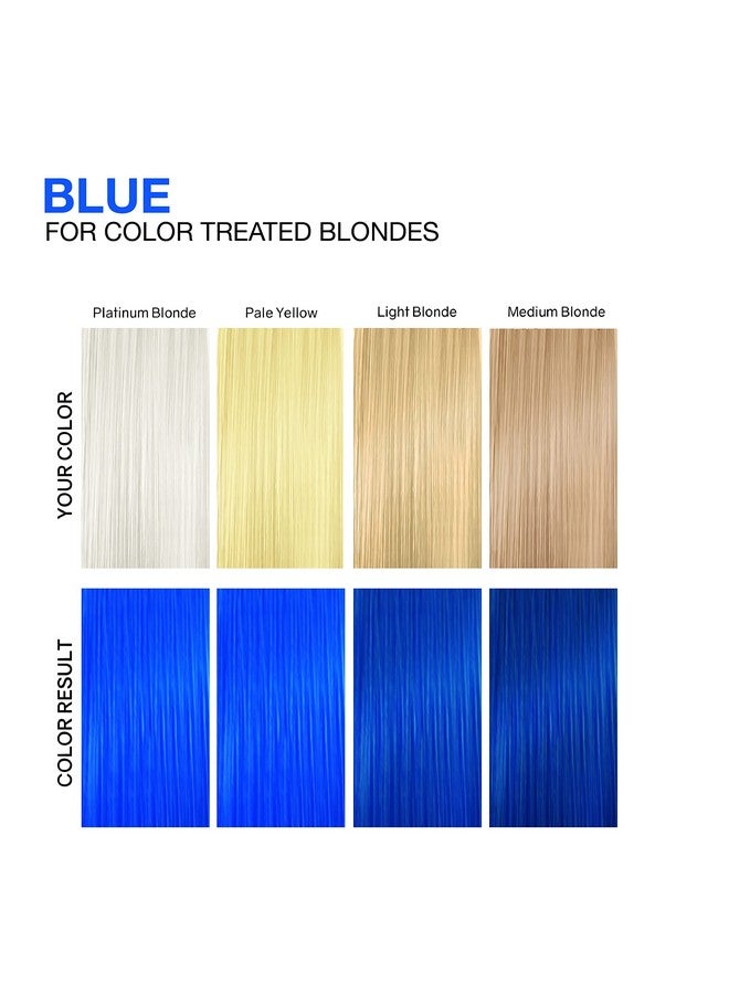 Viral Duo Color Depositing Colorwash Shampoo & Conditioner Set + Bondfix Bond Rebuilder Semi Permanent Hair Color Vegan Hair Dye Blue