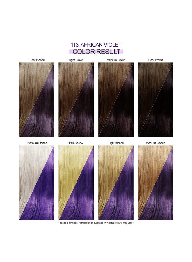 Semi Permanent Hair Color Vegan And Crueltyfree Hair Dye 4 Fl Oz 113 African Violet (Pack Of 2)