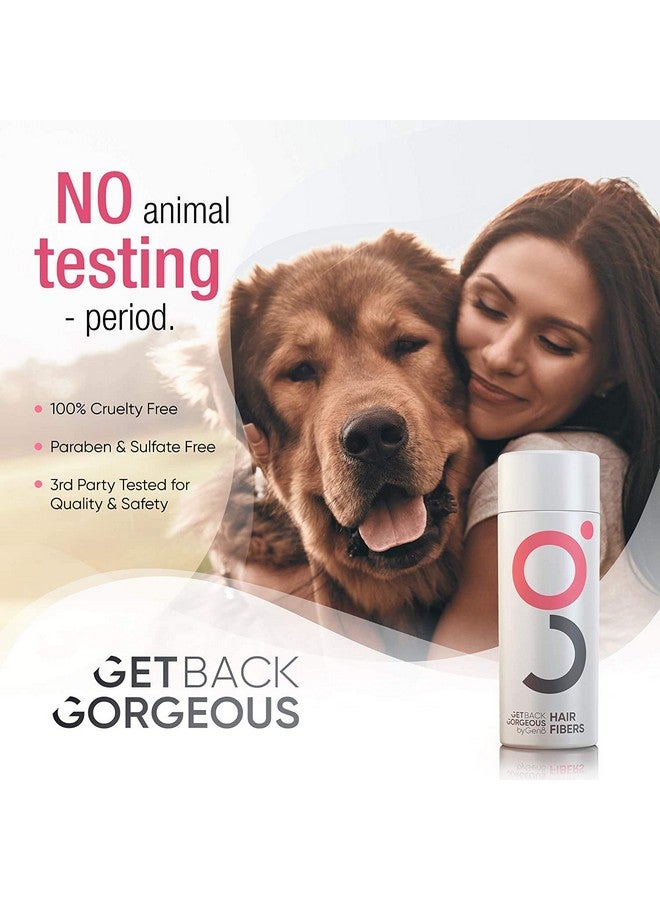 Gbg Womens Hair Fibers For Thinning Hair Cruelty Free Hair Powder For Fine Hair Instantly Thick In 30 Seconds Hair Touch Up Hair Thickener For Women & Men (Dark Brown) 25G