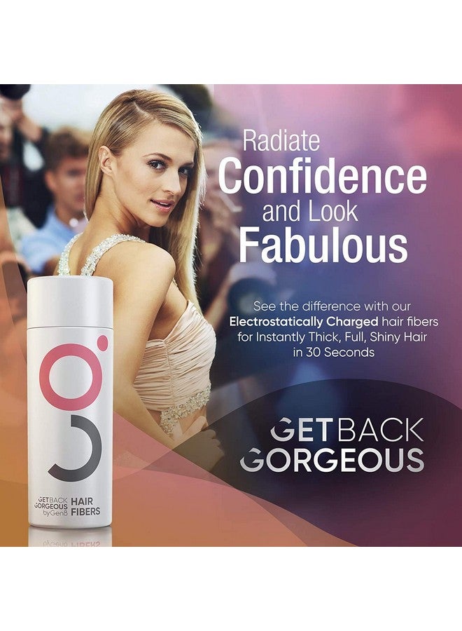 Gbg Womens Hair Fibers For Thinning Hair Cruelty Free Hair Powder For Fine Hair Instantly Thick In 30 Seconds Hair Touch Up Hair Thickener For Women & Men (Dark Brown) 25G