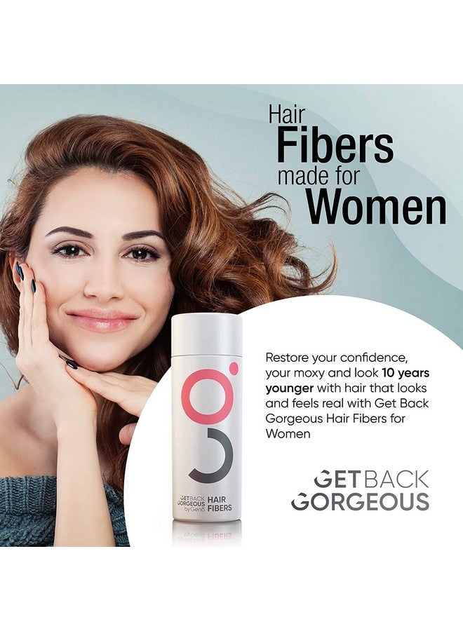 Gbg Womens Hair Fibers For Thinning Hair Cruelty Free Hair Powder For Fine Hair Instantly Thick In 30 Seconds Hair Touch Up Hair Thickener For Women & Men (Dark Brown) 25G