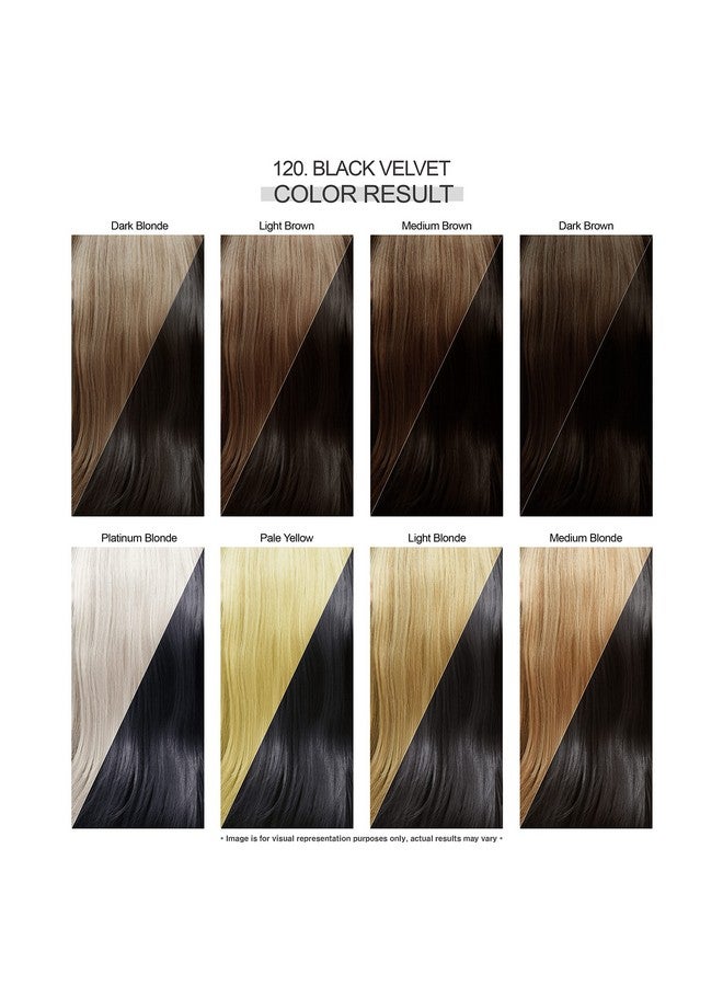 Semi Permanent Hair Color Vegan And Crueltyfree Hair Dye 4 Fl Oz 120 Black Velvet (Pack Of 2)