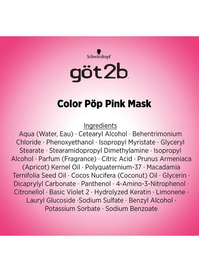 Color Pop Semipermanent Hair Color Mask Pink 5.1 Oz