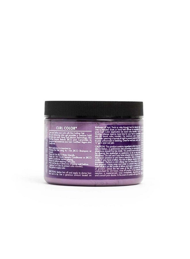 Curl Color Passion Purple 6 Ounce Color & Curling Gel Temporary Color Medium Hold Vegan & Cruelty Free