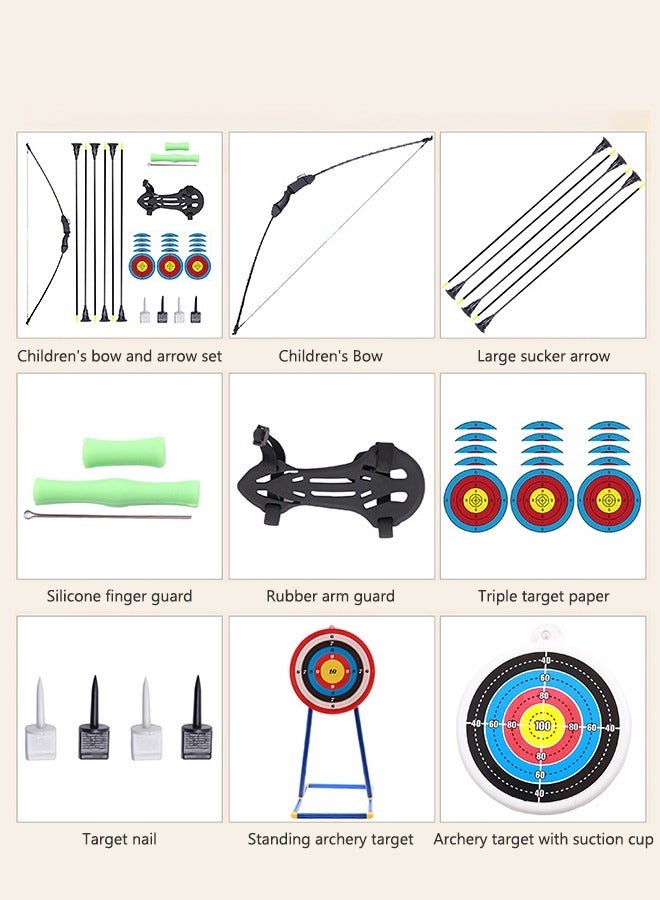 18PCS Bow and Arrow Kids Archery Set Outdoor Sports