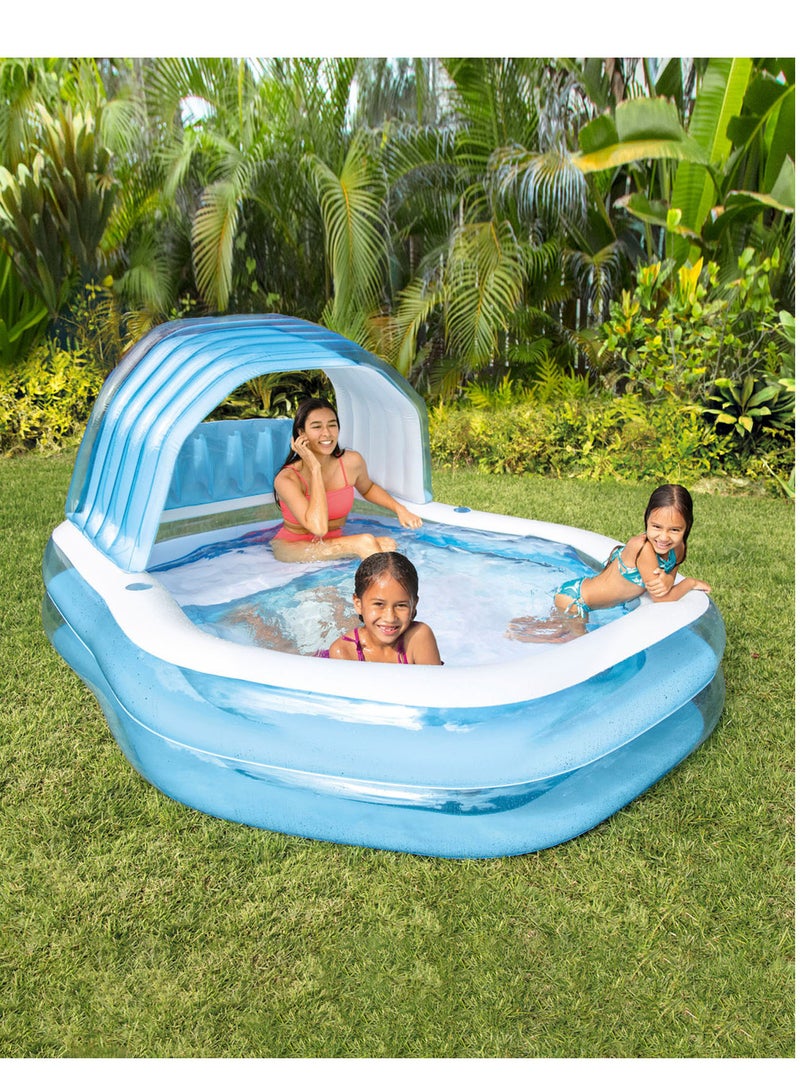 Swim Center Inflatable Family Sunshade Pool 2.29x1.91x1.35mt.