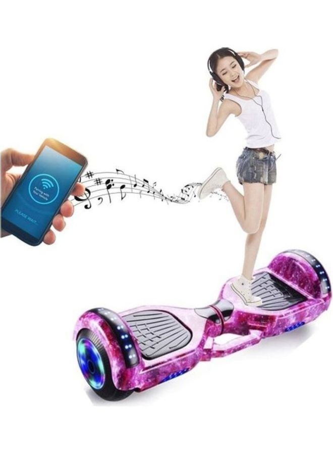 Smart Self Balance Scooter With Bluetooth Pink 58x17x17cm