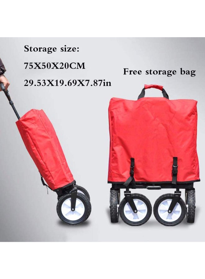 Multi-Function Outdoor Folding Push Wagon Cart