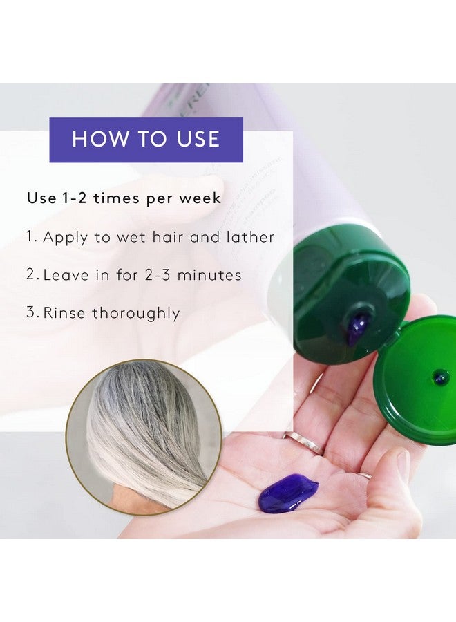 Okara Silver Toning Shampoo Purple Shampoo For Blonde White Grey Silver Pastel Hair Pump 20.2 Oz.