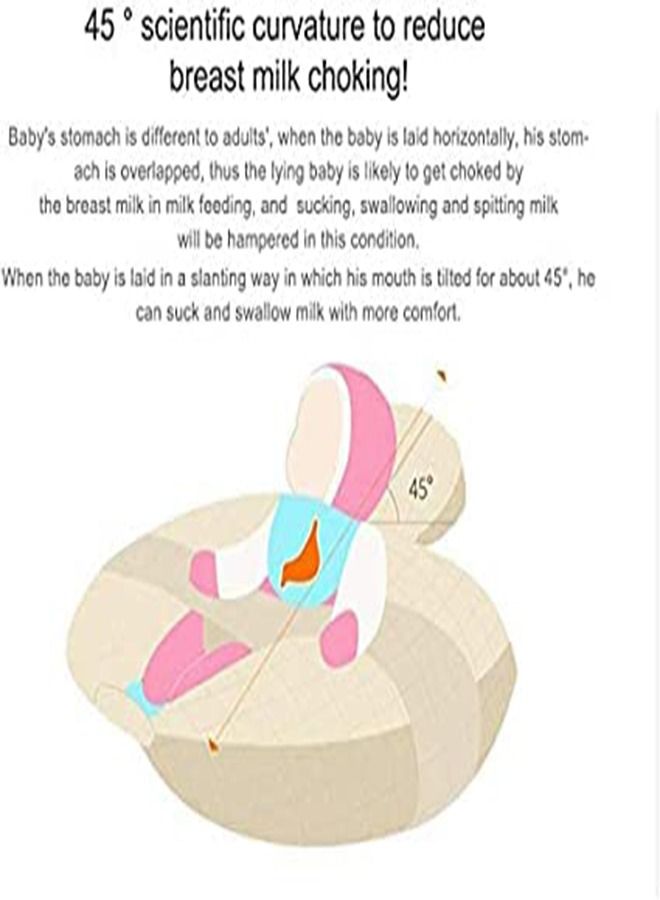 Baby Breastfeeding Nursing Pillow,Positioner,Machine Washable U Shape Nursing,Infant Support Pillow Bonus Head Positioner,Adjustable Pillow For Breastfeeding (Dinosaur)