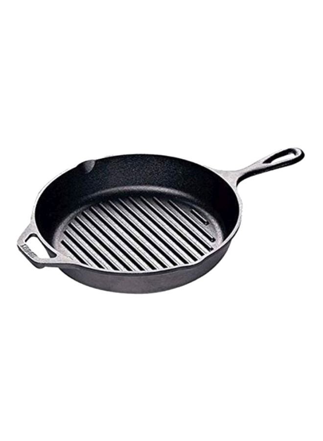 Cast Iron Grill Pan Black 10.25inch