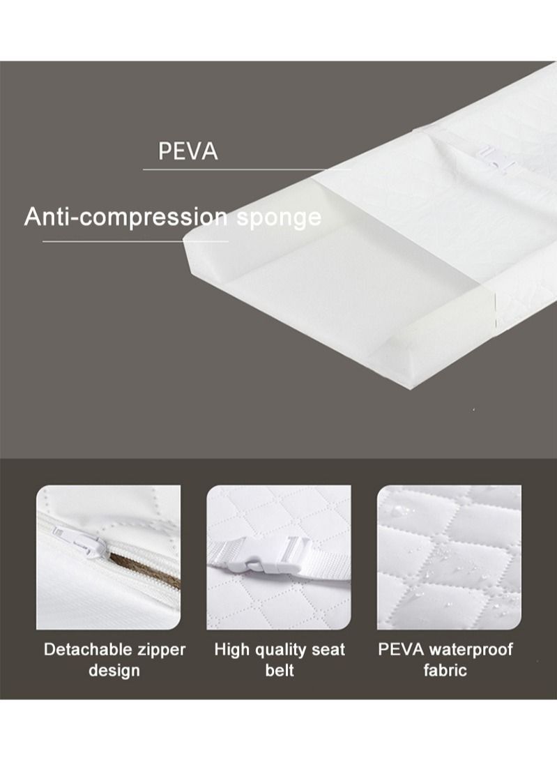 Baby Changing Pad with Seat Belt Portable Compression Waterproof Nursing Changing Table Baby Massage Touch Pad 80x40x10cm