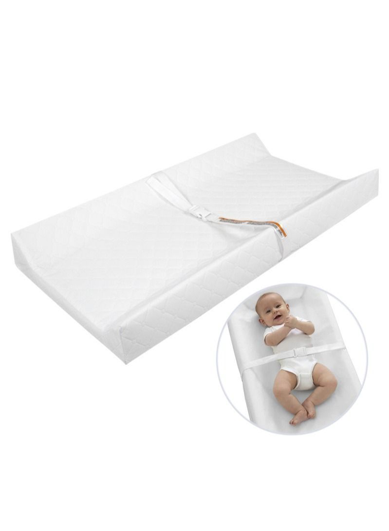 Baby Changing Pad with Seat Belt Portable Compression Waterproof Nursing Changing Table Baby Massage Touch Pad 80x40x10cm