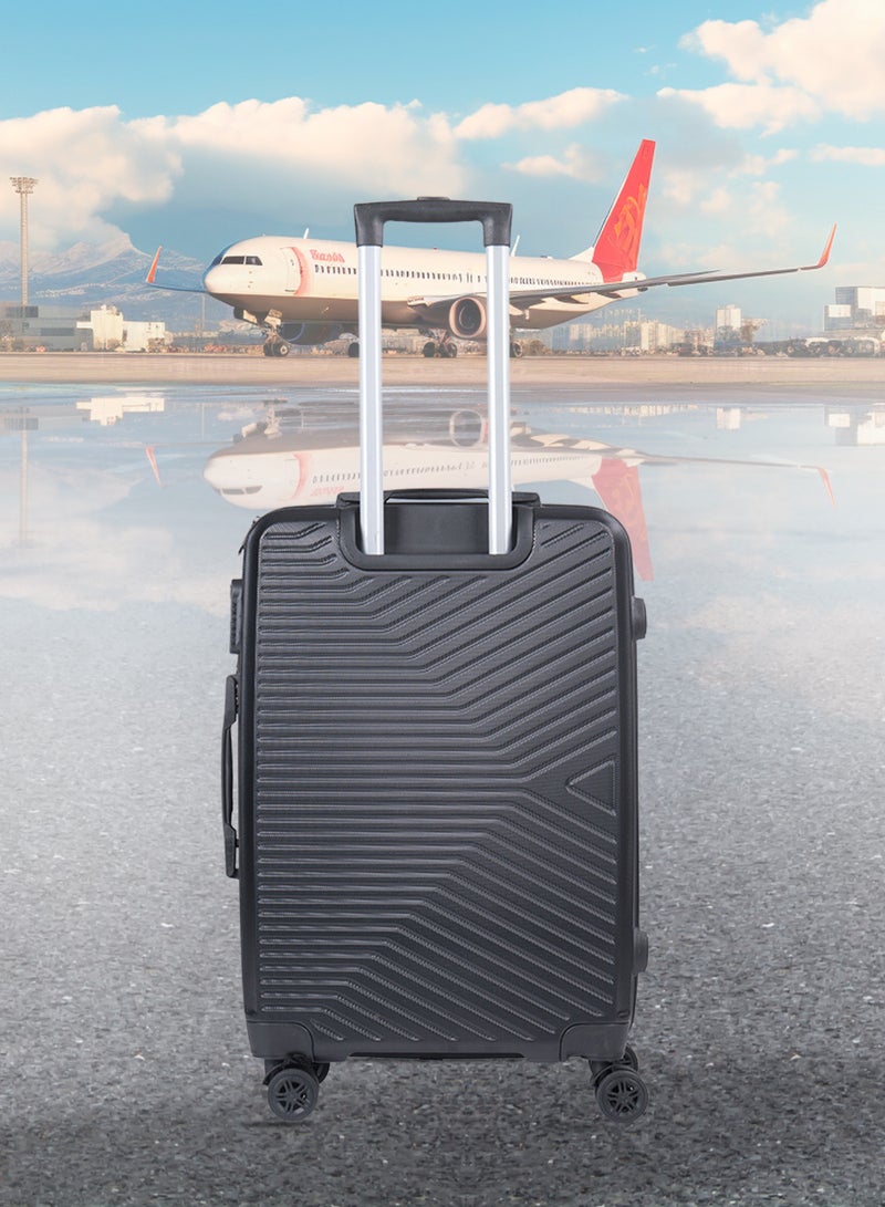 Luggage Set 3Pcs ABS Trolley Bag Set With Number Lockable System