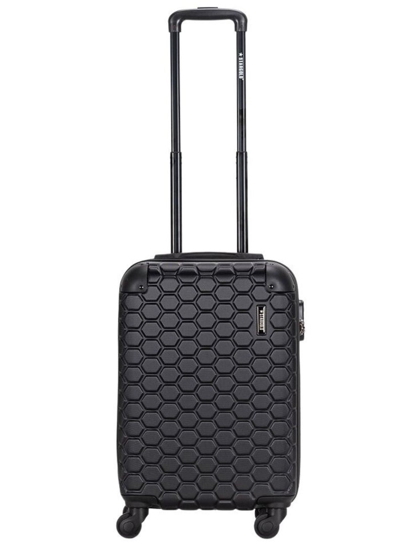 Single Hardside Spinner ABS Trolley Luggage With Number Lock 20 Inches