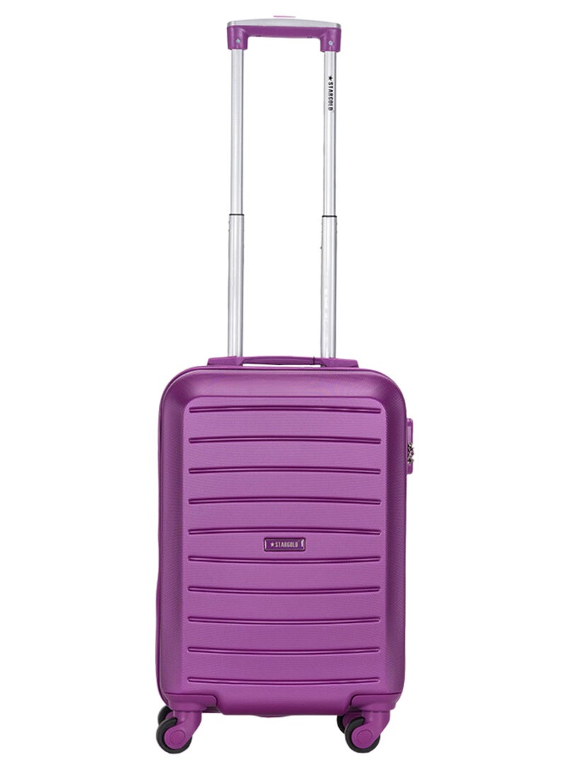 Single Hardside Spinner ABS Trolley Luggage With Number Lock 20 Inches