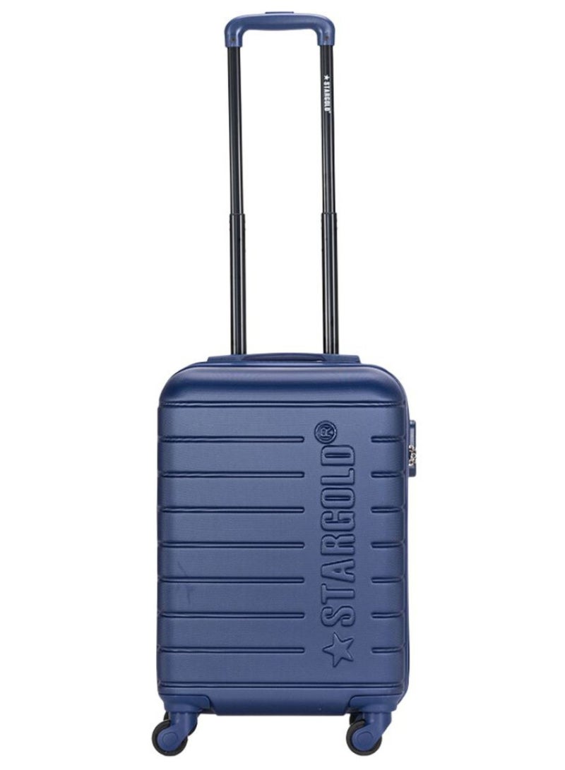 Single Hardside Spinner ABS Trolley Luggage With Number Lock 20 Inches