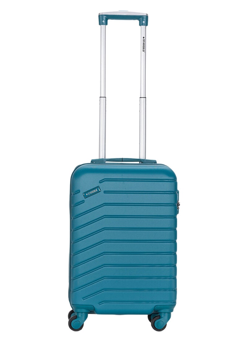 Single Hardside Spinner ABS Trolley Luggage With Number Lock 20 Inches