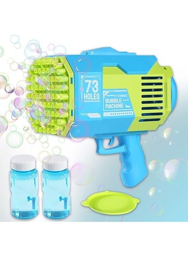 Bubble Guns For Children Bazooka 73 Holes Rocket Launcher Bubble Machine for Kids Adults Summer Outdoor