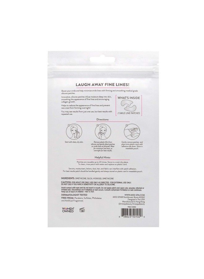 Smile Line Patches Reusable 20 Times Hydrating And Smoothing Smile Lines Silicone Patches For Frown Lines Antiaging & Antiwrinkle Overnight Wrinkle Patches Dermatologist Tested