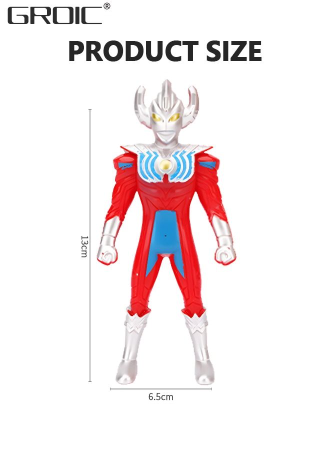 Ultraman Set with Transform Devices and Flash Cards, Ultraman Figure Set Ultra Hero Set Ultraman Action Figure Toys Set Superhero Set Best Gifts Toys for Kids