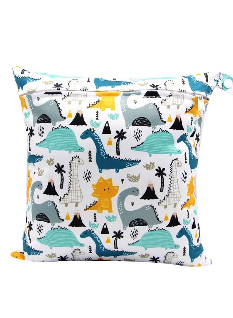 Asenappy Cartoon Printed Stroller Single Zipper Car Hanging Bag Stroller Hanging Bag Multi-functional Diaper Storage Bag