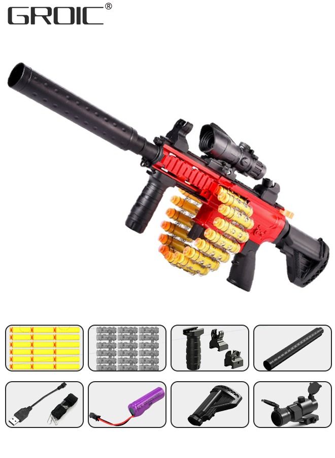 M416 Toy Gun Soft Bullets,  M416 Electric Continuous Shell Throwing Soft Gun Toy, Toy Foam Blasting Gun, Shooting Games Machine Gun Toys M416 Soft Bullet Gun with Eva Soft Bullet and Accessories