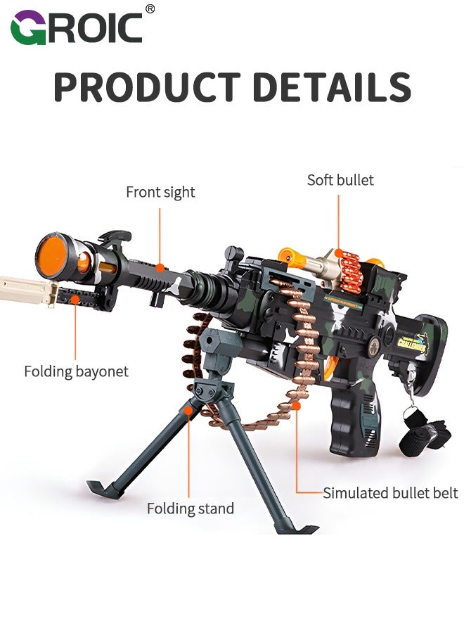 Toy Gun with Sounds, Stand and Spinning Lights, Electric Gun Toy Most Popular Gifts for Children, Special Toy Gun with Dazzling Light, Amazing Blaster Sound & Unique Action Light-UP