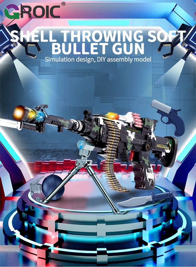 Toy Gun with Sounds, Stand and Spinning Lights, Electric Gun Toy Most Popular Gifts for Children, Special Toy Gun with Dazzling Light, Amazing Blaster Sound & Unique Action Light-UP