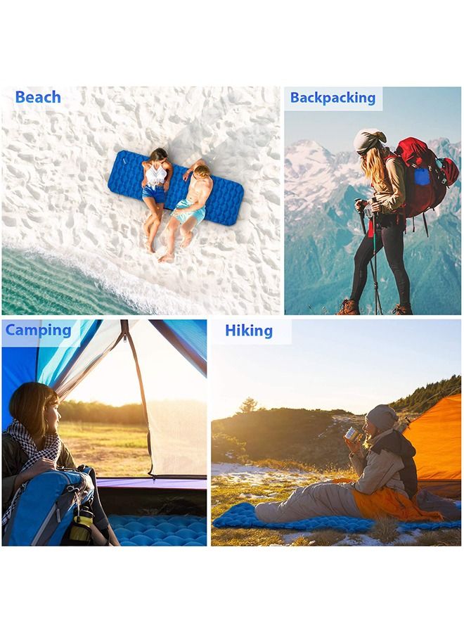 Camping Sleeping Pad, Ultralight Inflatable Camping Pad, Durable Waterproof Camping Mattress, Compact Sleeping Pad for Tent, Backpacking, Hiking, Camp, Travel